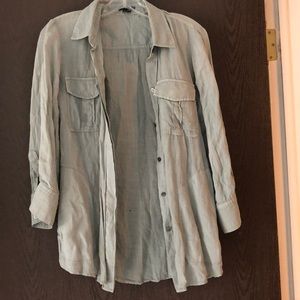 Theory Sheer Button Down